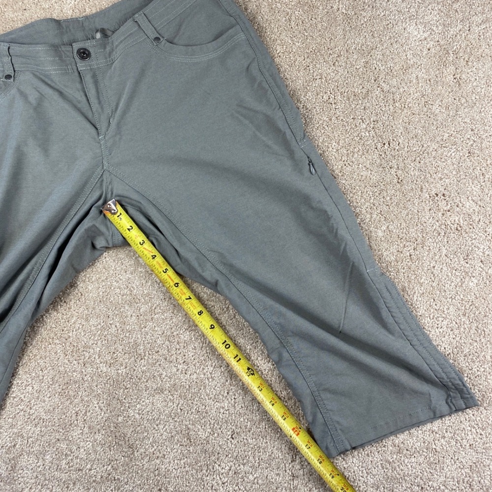 Kuhl Splash Kapri Womens 14 Gray Green Hiking Outdoor Utility Crop Pants - Picture 8 of 12